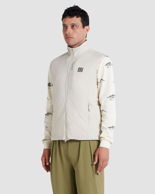 Manors Insulated Course Gilet - Ivory