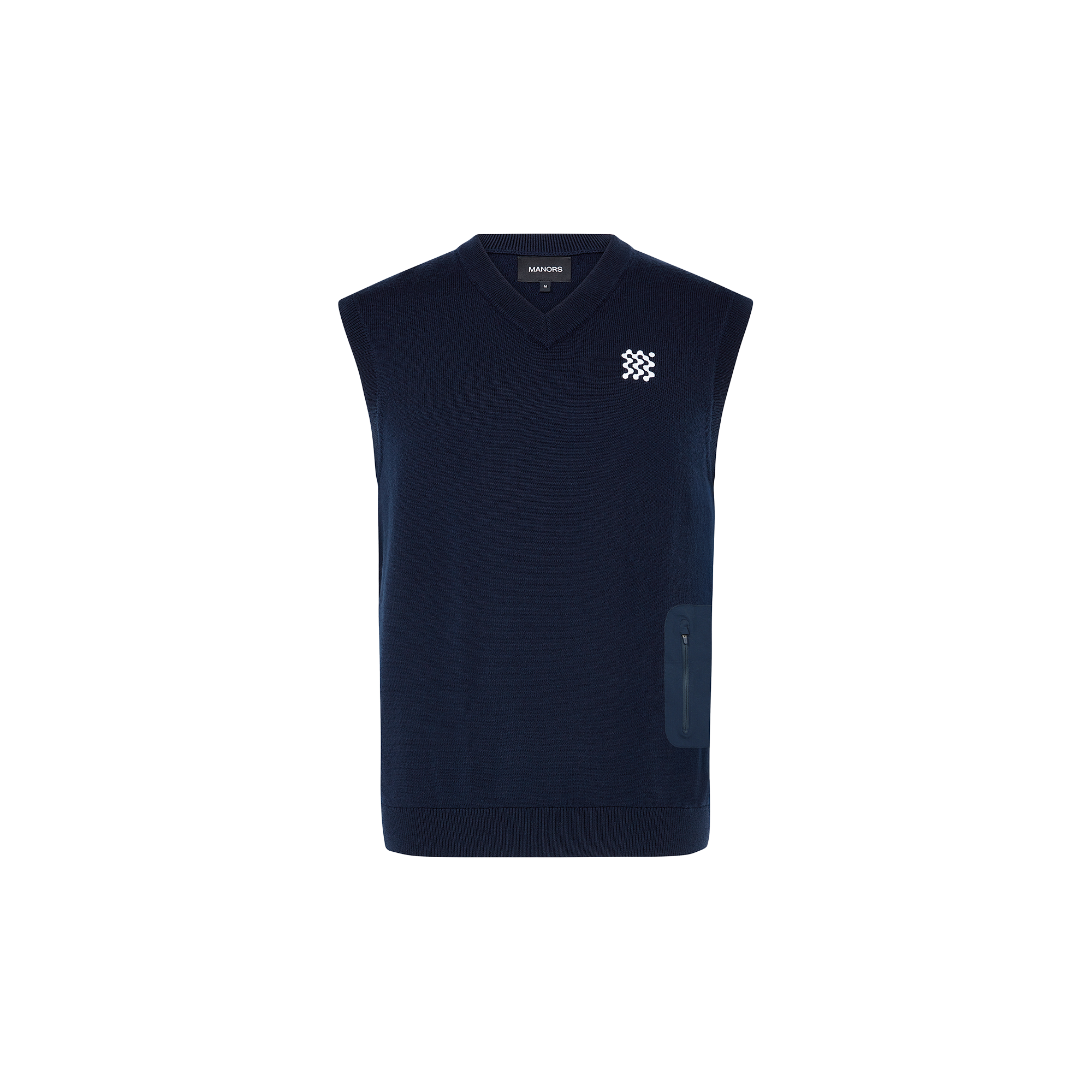 Manors Golf ベスト Manors Golf Merino Tech Vest - Midnight – Bisque Golf