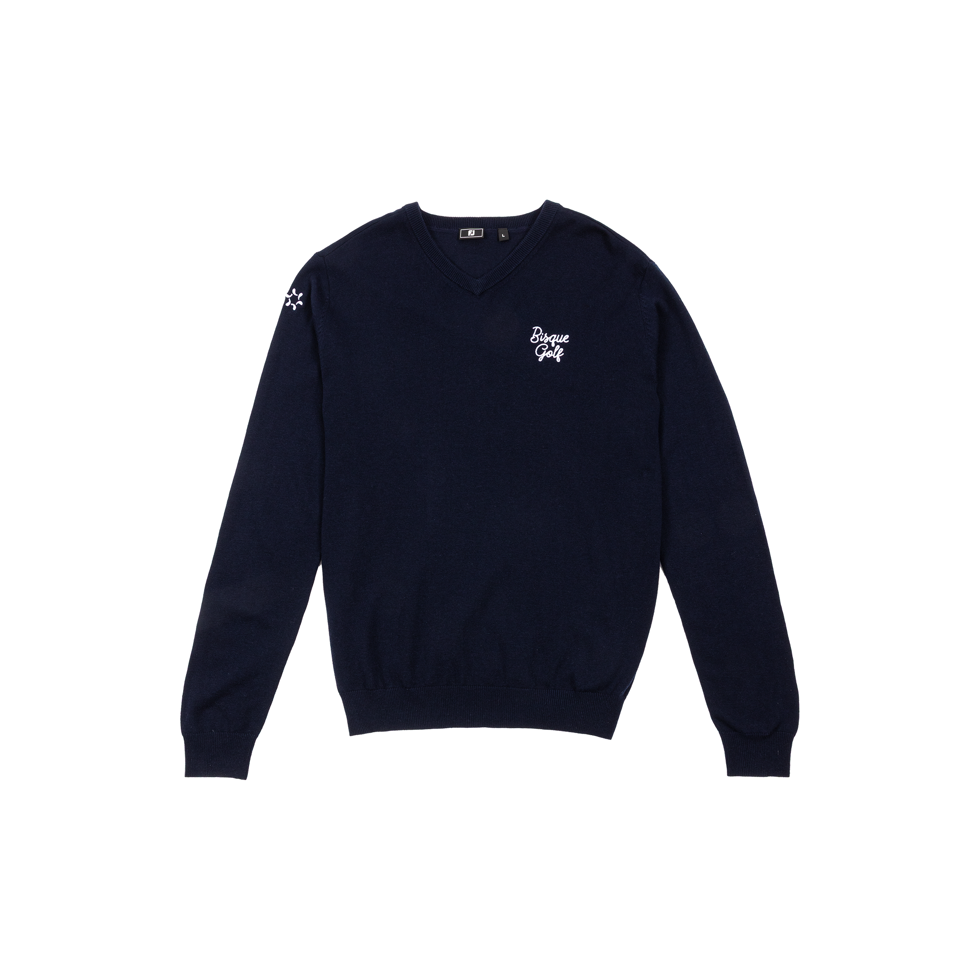 FootJoy x Bisque Wool V-Neck Pullover - Navy – Bisque Golf