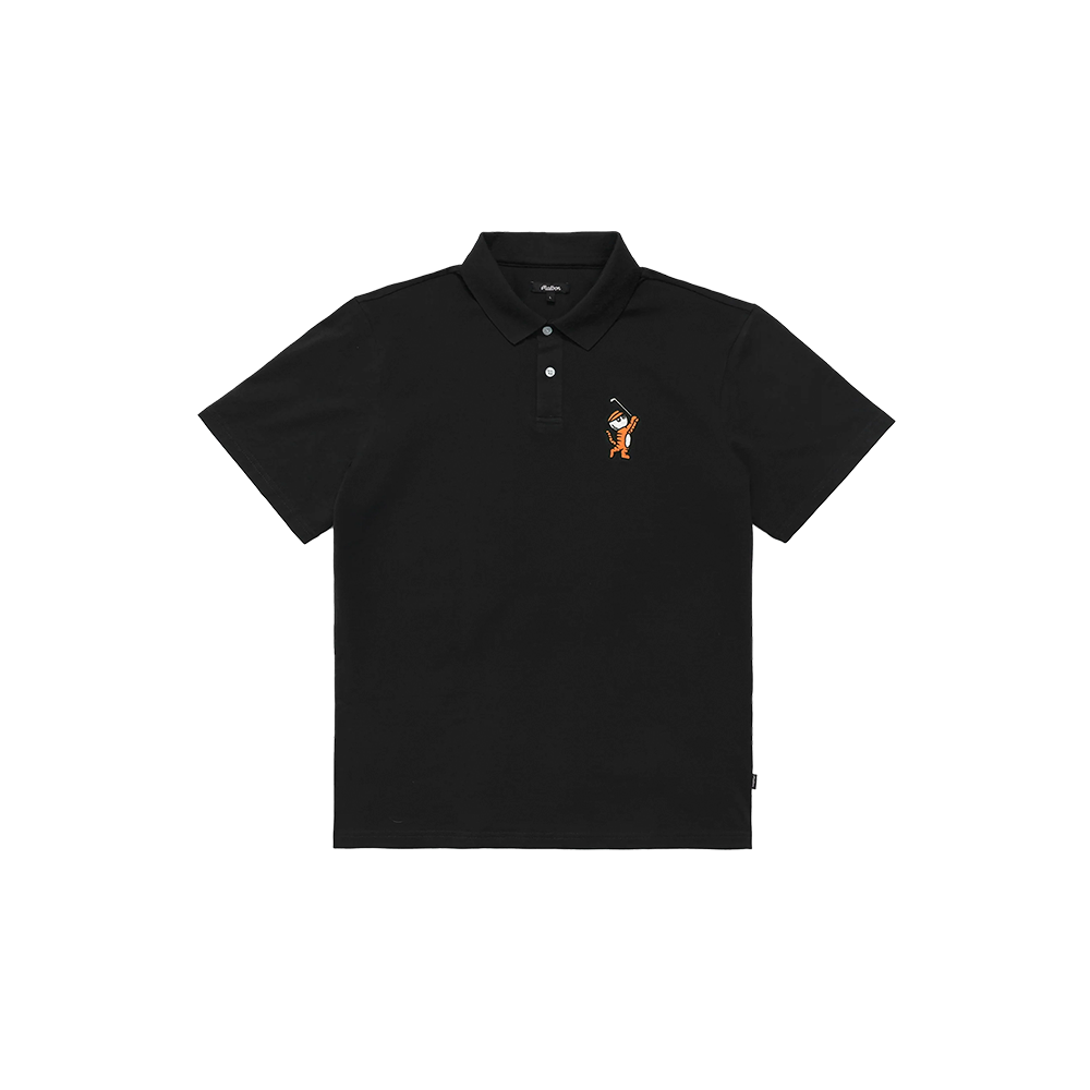 Malbon Golf Tiger Buckets Polo Black