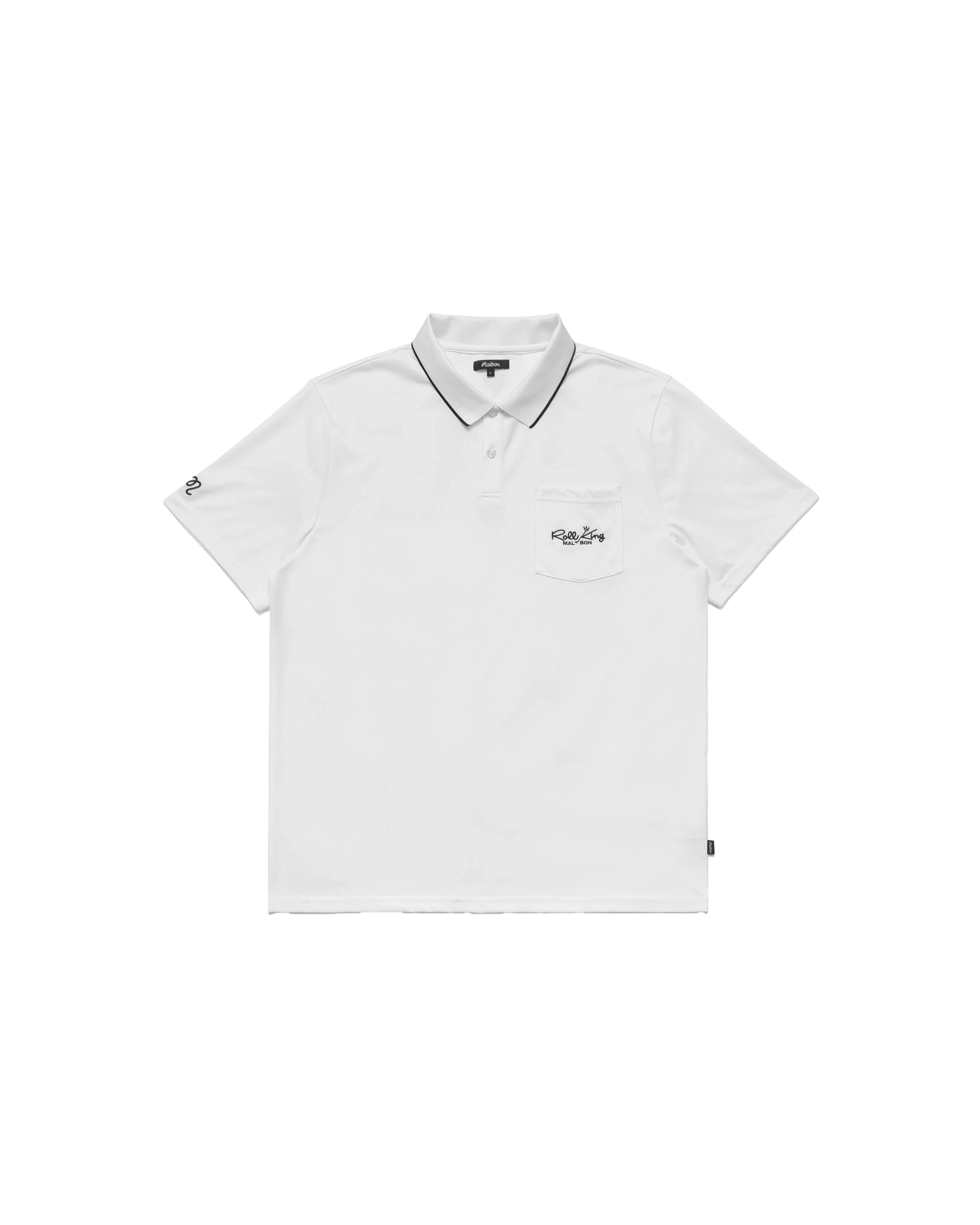 Malbon Golf Shirt - Mock Neck Polo ホワイト