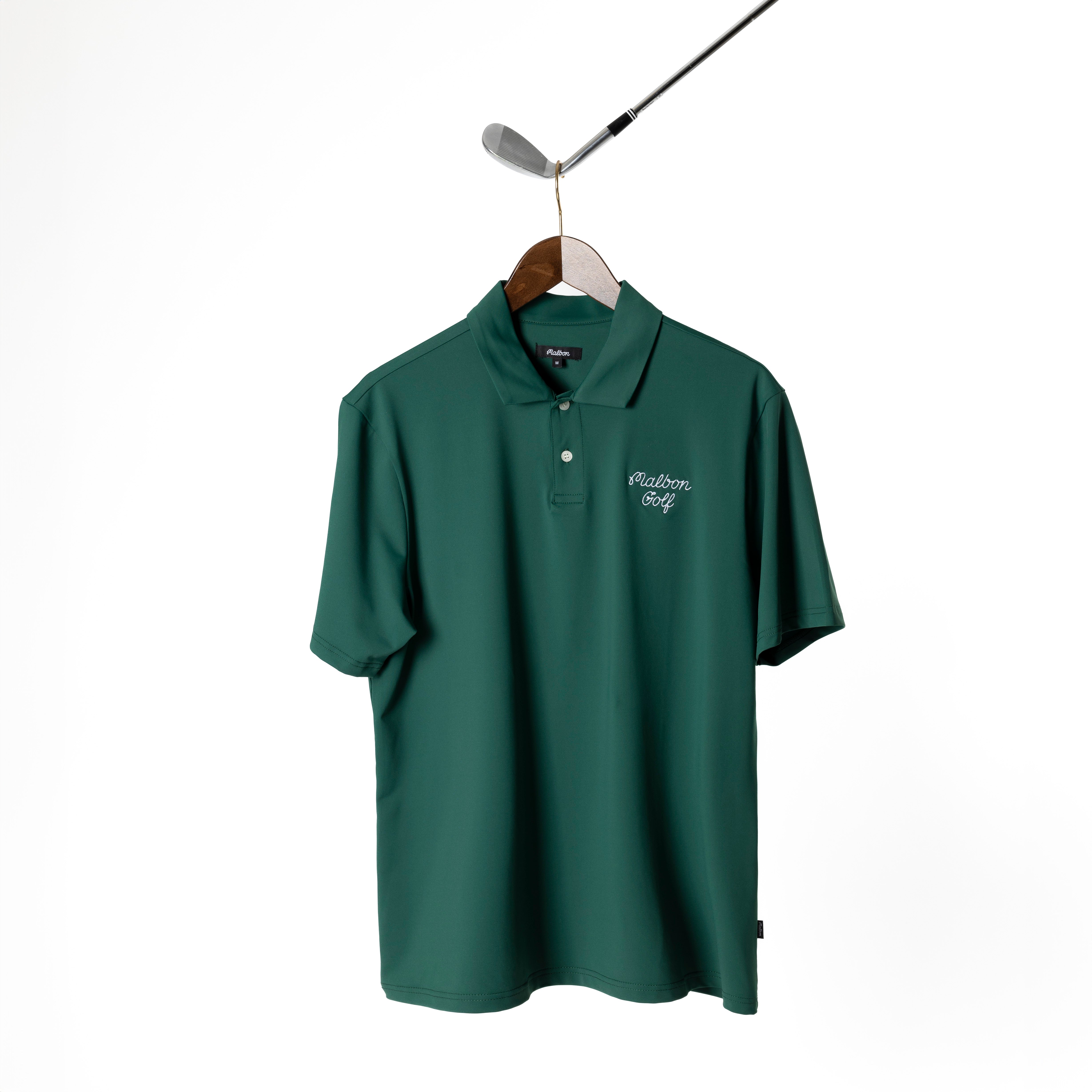 Malbon Golf Evergreen Performance Pique Polo - Green