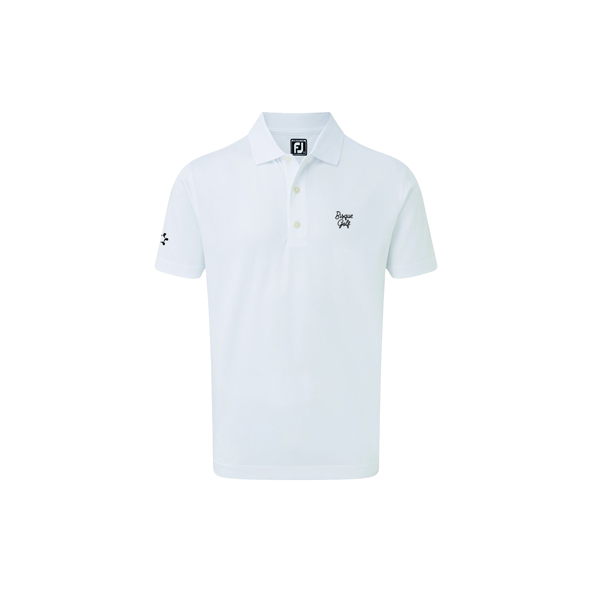 FootJoy with Bisque Stretch Pique Solid Rib Knit Collar White  Bisque Golf