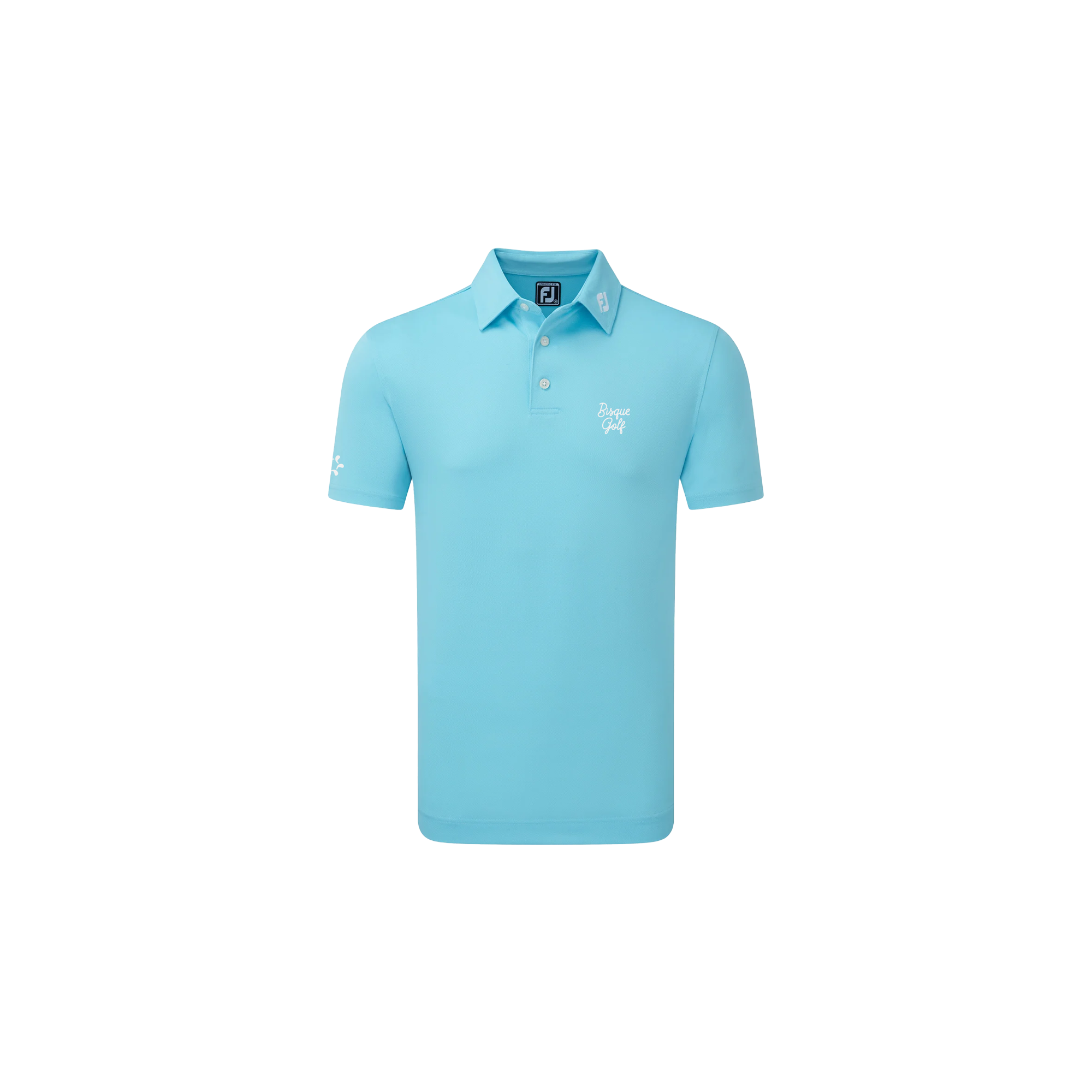 FootJoy x Bisque Golf Checker Lisle Polo Black