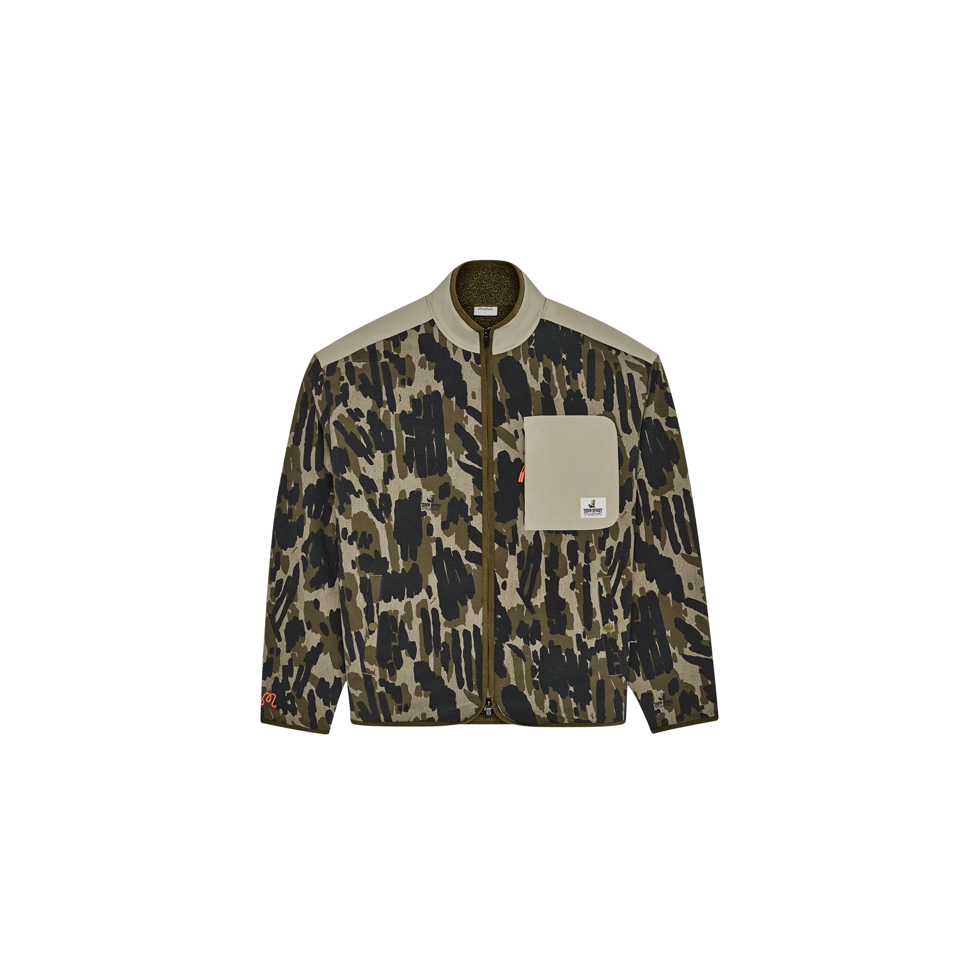 Malbon Golf Tour Divot Camo Sherpa Jacket – Bisque Golf