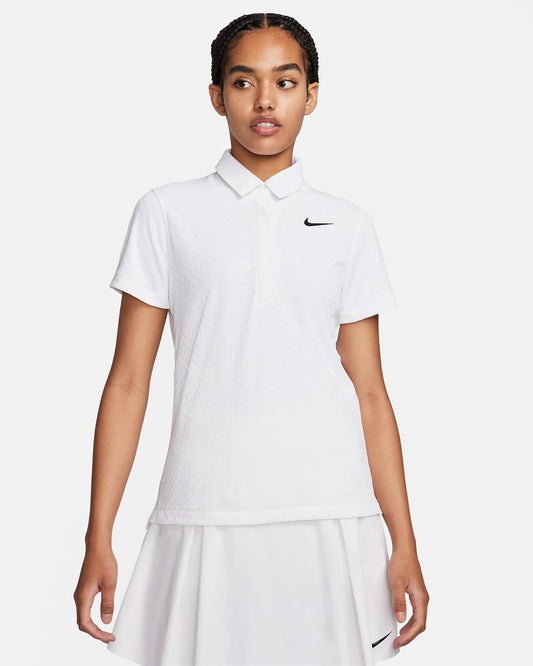 Nike Tour Women's Dri-FIT ADV Short-Sleeve Golf Polo - White