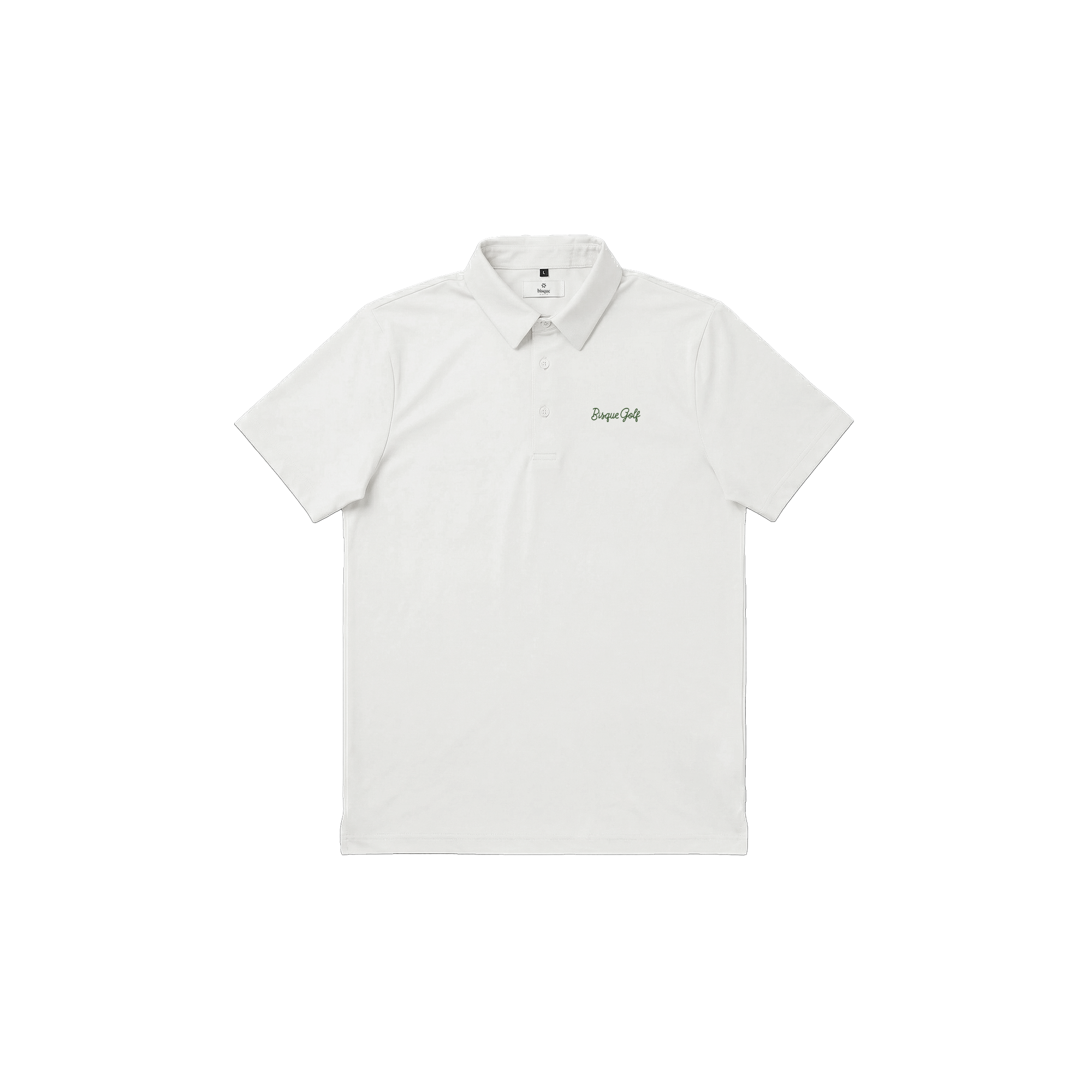 Bisque Golf Solid Performance Polo - White