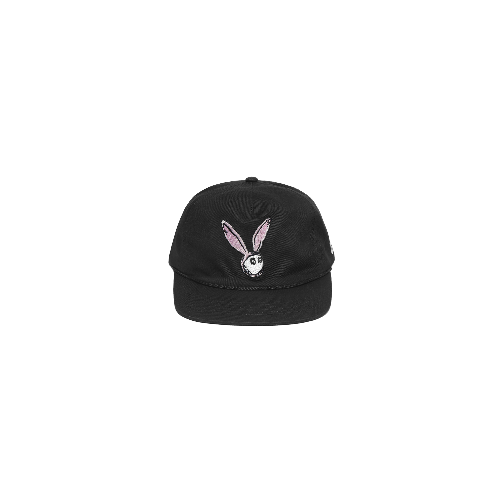 Malbon Golf Rabbit Rope Hat Black