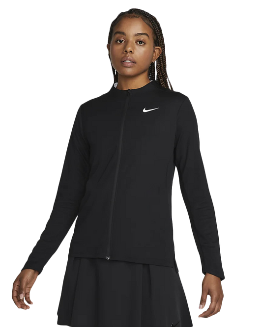 Nike Womens Dri-FIT UV Full-Zip Top Black