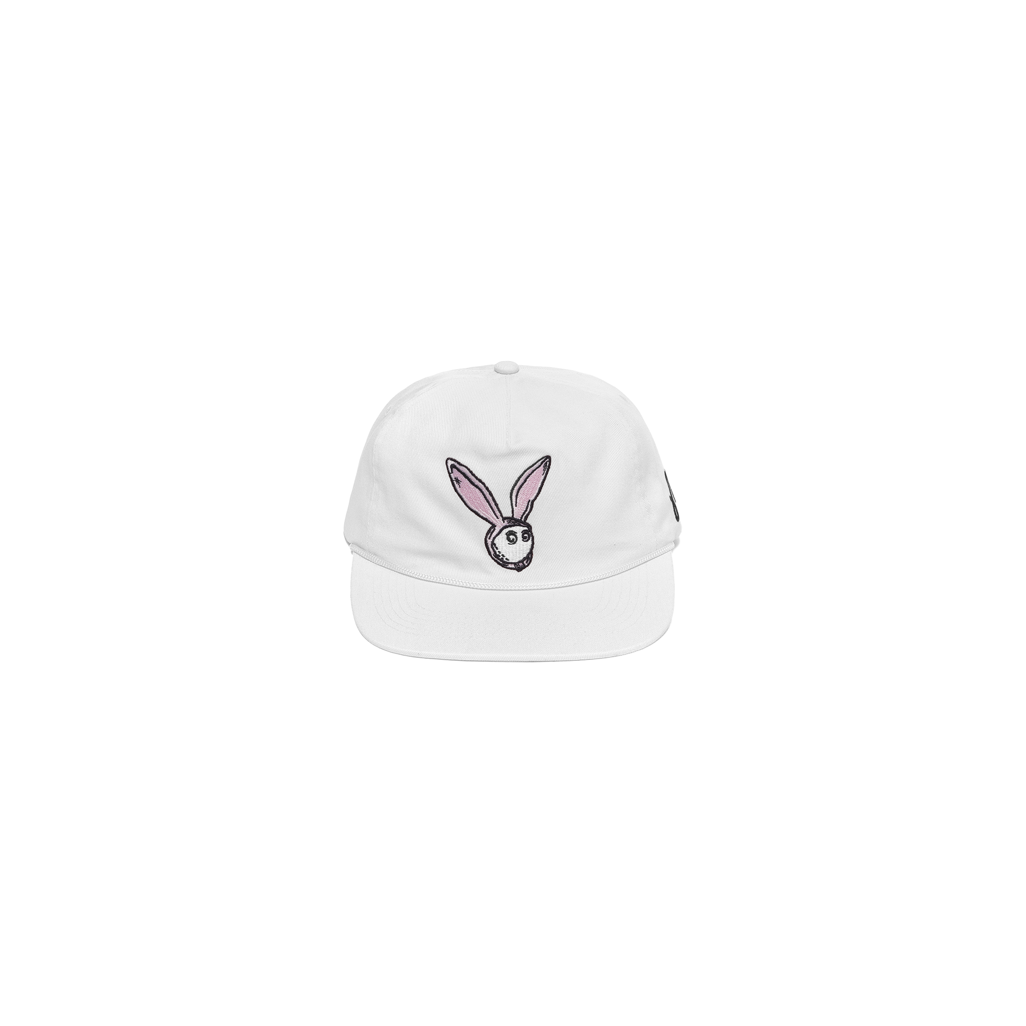 Malbon Golf Rabbit Rope Hat White