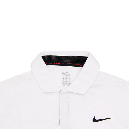 Nike Tiger Woods Dri-FIT Tech Pique Polo White