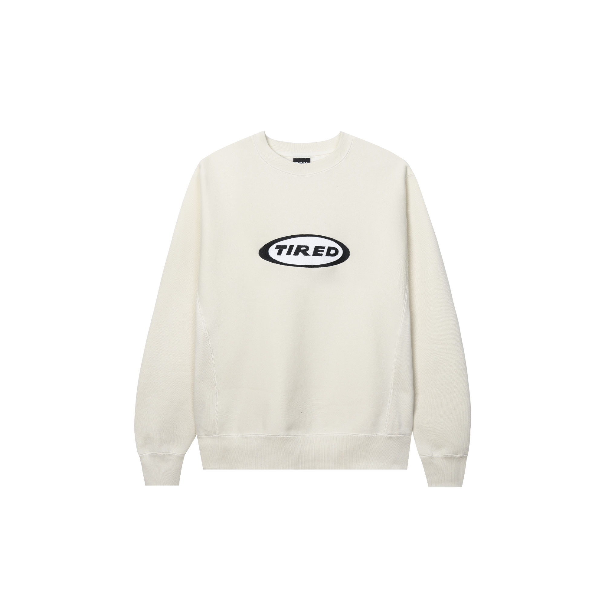 Tired Oval Logo Crewneck Sweater Bone