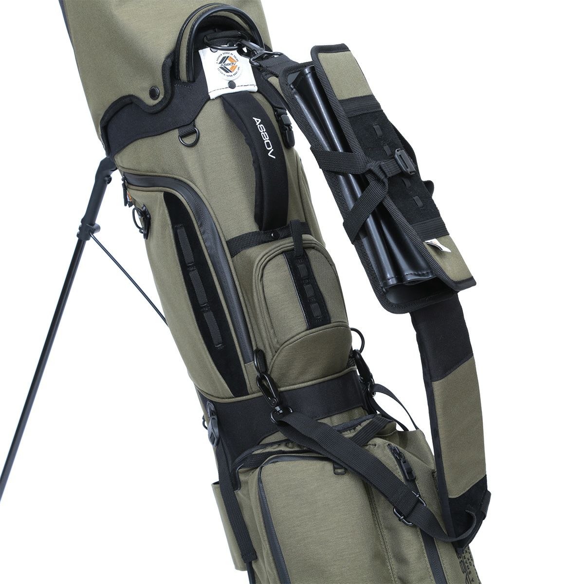 AS2OV GOLF CADDY BAG カーキー＋ヘッドカバー3点 AS2OV GOLF CADDY BAG カーキー＋ヘッドカバー3点 EXCLUSIVE BALLISTIC