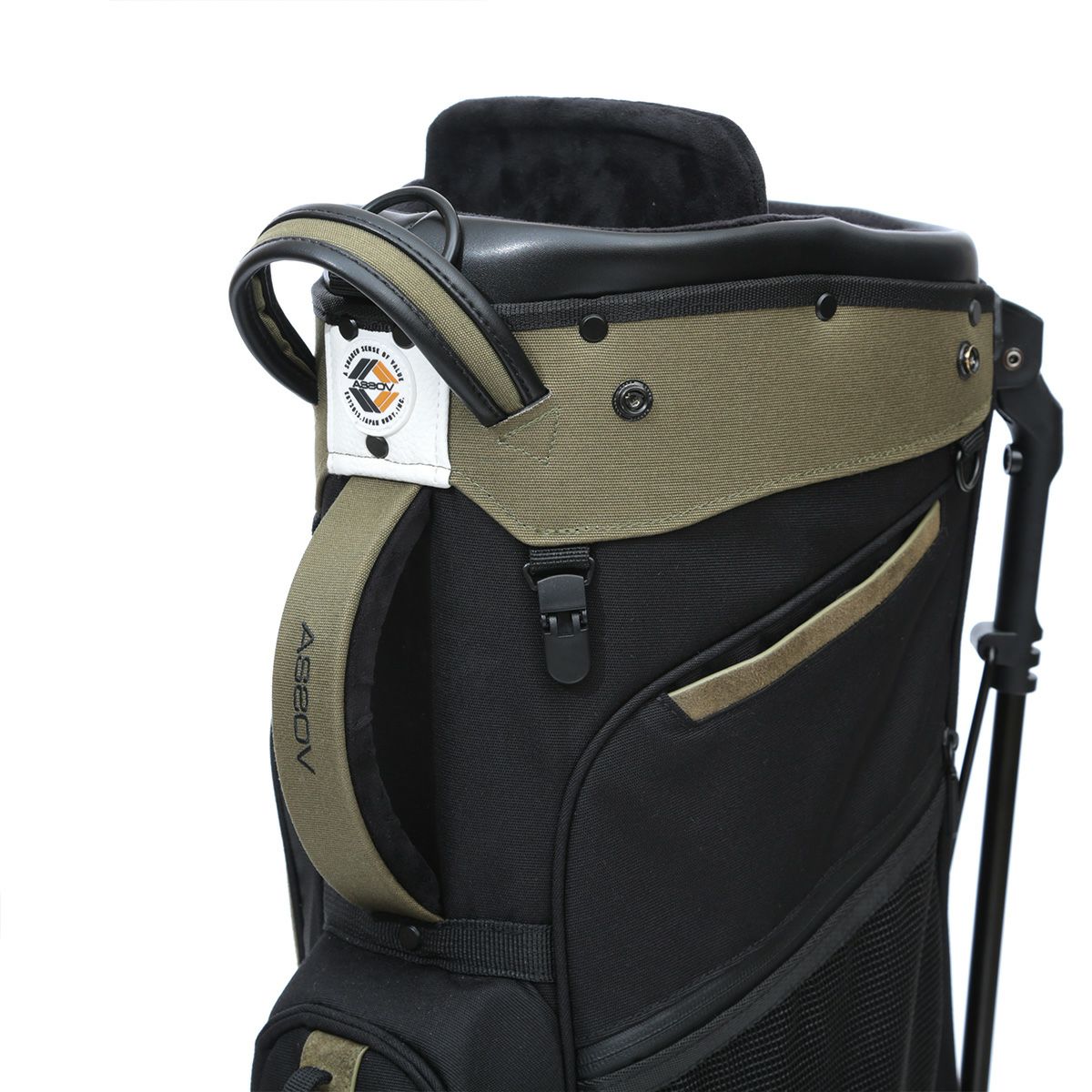 AS2OV GOLF CADDY BAG カーキー＋ヘッドカバー3点 AS2OV Golf Cordura Fine Tex Caddy Bag - Khaki – Bisque Golf