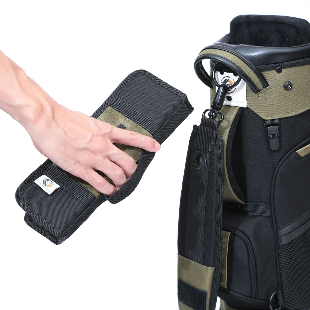 AS2OV GOLF CADDY BAG カーキー＋ヘッドカバー3点 AS2OV Golf Cordura Fine Tex Caddy Bag - Khaki – Bisque Golf