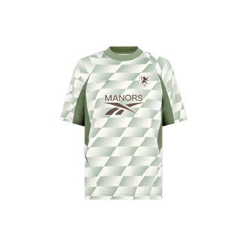 Reebok x Manors Mock Neck Polo - Legacy Green AOP