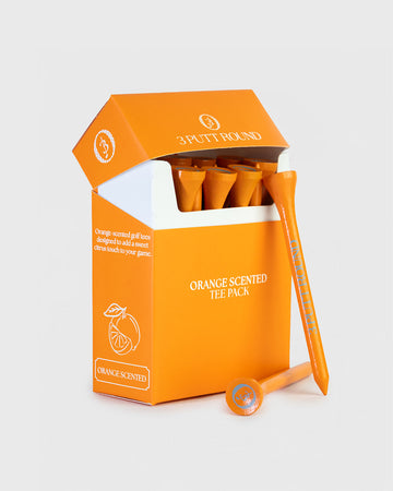 3 Putt Round Scented Tee Pack - Orange