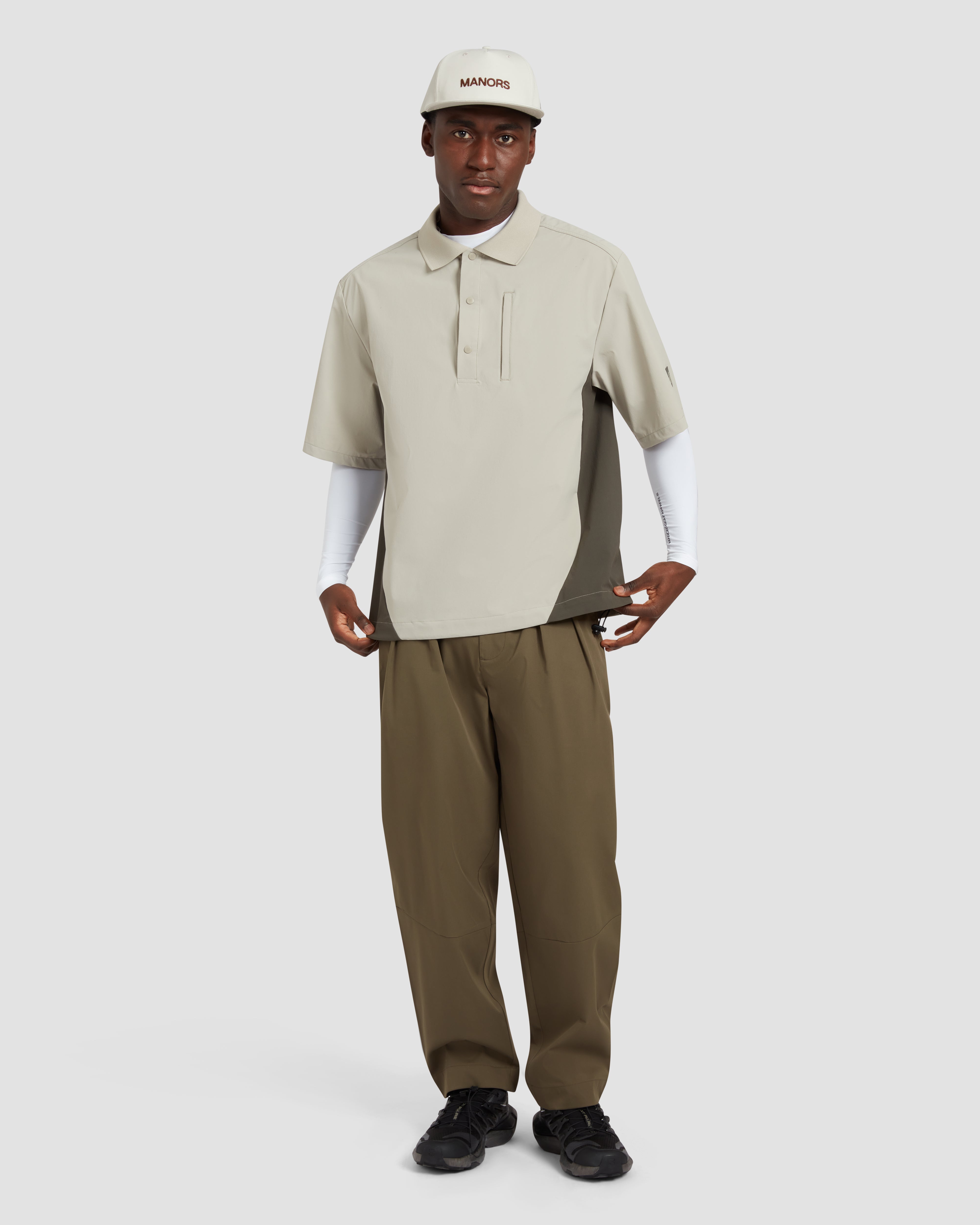 Manors Golf Ranger Shooter Shirt - Dune – Bisque Golf