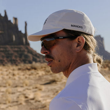 Manors Golf Frontier Tech Cap White