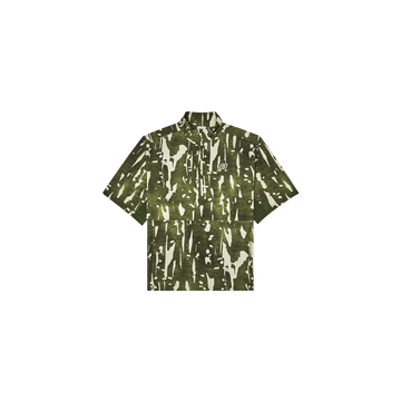 Malbon Pine Inkwash Windshirt - Olive