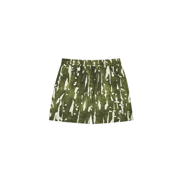 Malbon Scooter Inkwash Short - Olive
