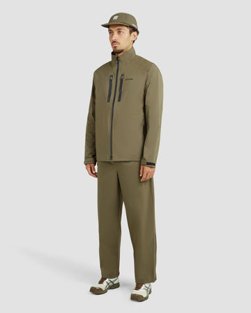 Manors Golf 2.5L Pertex® Waterproof Jacket - Dark Olive