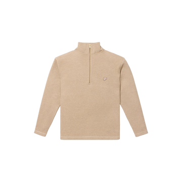 Public Drip The Herringbone Half Zip - Cream