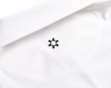 Bisque Golf Solid Performance Polo - Off White/ Pitch Black