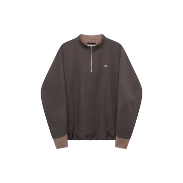 Alba Golf Dreich Quarter Zip Jacket - Mud