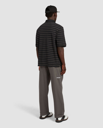 Manors GOAT Pique Polo 2.0 Black - Lifestyle