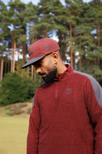 Manors Golf 1/4 Zip Primaloft Midlayer - Burgundy