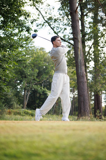 Manors Golf Merino Tech Crewneck Dune detail 1