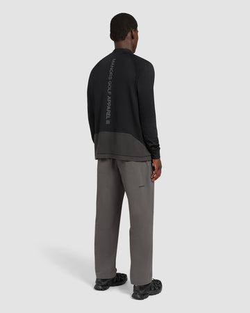 Manors Highland Mock Neck Fleece - Black