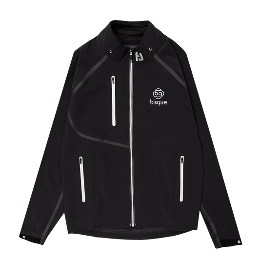 FootJoy with Bisque HydroTour Waterproof Jacket Black Silver