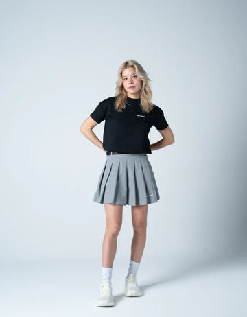 Cph/Golf Women Mademoiselle Half Mock Neck Tee - White