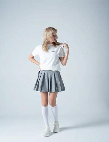 Cph/Golf Women Mademoiselle Half Mock Neck Tee - White