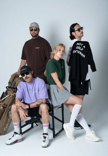 Cph/Golf Gentleman Half Mock Neck Tee - Green