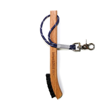 Dimple & Divot Original Hickory Golf Brush - Gravel