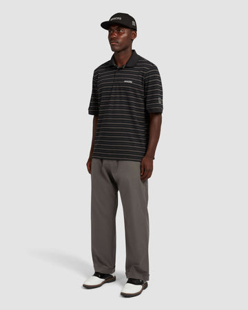 Manors GOAT Pique Polo 2.0 Black - Lifestyle