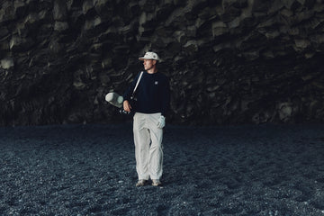 Manors Golf Merino Tech Crewneck Midnight detail 4