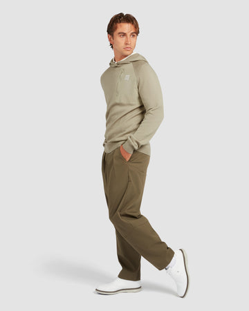 Manors Golf Merino Tech Hoodie - Dune