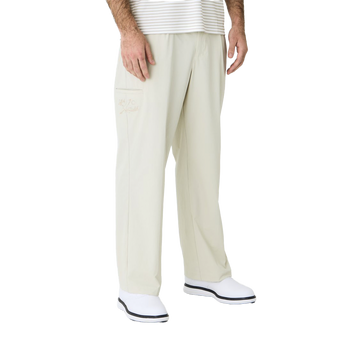 Left of Field Golf Double Pleated Lite Technical Pant - Beige
