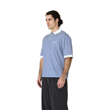 Left of Field Golf Mornington Polo Striped - Blue/White