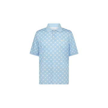 Manors GOAT Pique Polo Monogram - Sky Blue