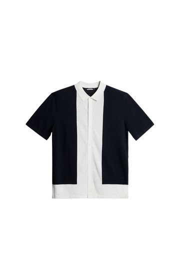 J. Lindeberg Rue Knitted Polo Shirt Navy