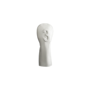 Vessel Lux Embossé Headcover - 3-Wood White — Pre-Order · Ships April 6th