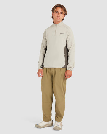 Manors Quarter Zip Tech Sand