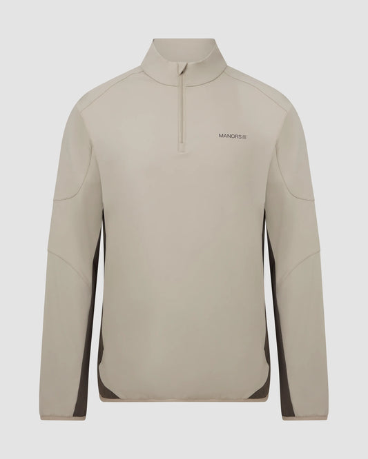 Manors Quarter Zip Tech Sand