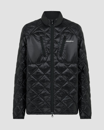 Manors Golf Argyle Pertex Jacket - Black
