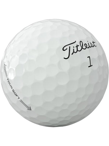 Titleist Tour Soft 2026 White Bil- 12 balls